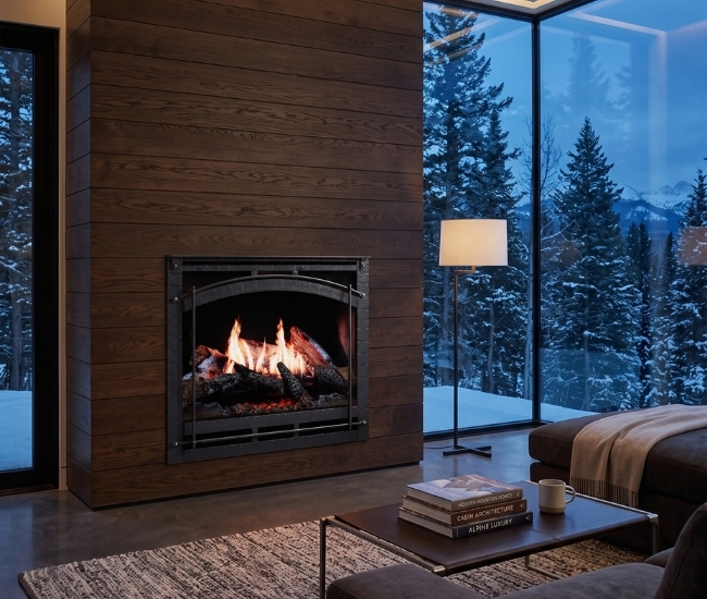 SimpliFire Chateau Forge Front for Inception Electric Fireplace