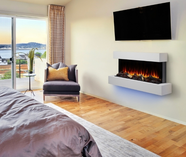 SimpliFire 43-inch Floating Mantel Kit for 36-inch Format Wall Mount Electric Fireplace