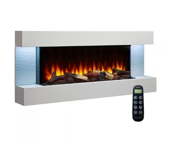 SimpliFire 50-inch Floating Mantel Kit for 36-inch Format Wall Mount Electric Fireplace