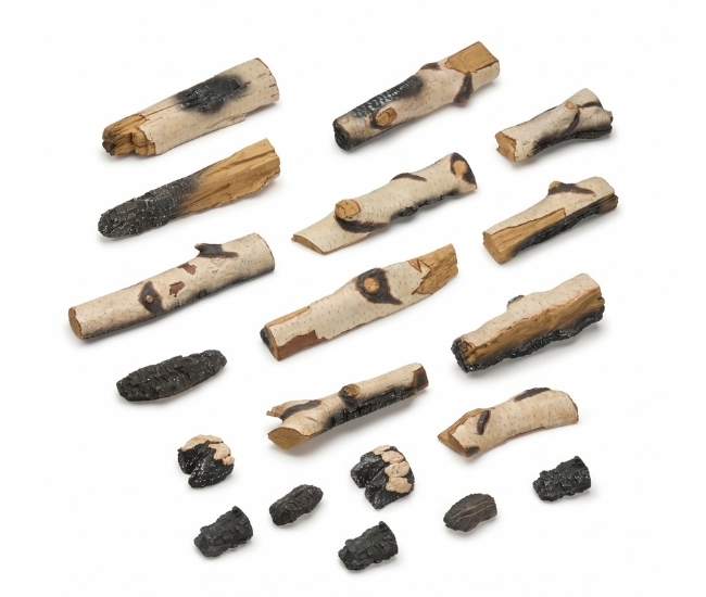 SimpliFire Birch Logs for Triton Linear Electric Fireplaces