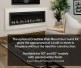 SimpliFire Mantel Kit in White for 60-inch Allusion Slim Electric Fireplace