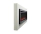 SimpliFire Mantel Kit in White for 60-inch Allusion Slim Electric Fireplace