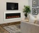 SimpliFire Mantel Kit in White for 60-inch Allusion Slim Electric Fireplace