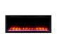 SimpliFire 50-inch Allusion Platinum Recessed Linear Electric Fireplace