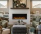 SimpliFire 50-inch Allusion Platinum Recessed Linear Electric Fireplace