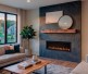 SimpliFire 60-inch Allusion Platinum Recessed Linear Electric Fireplace