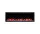 SimpliFire 60-inch Allusion Platinum Recessed Linear Electric Fireplace