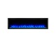 SimpliFire 72-inch Allusion Platinum Recessed Linear Electric Fireplace