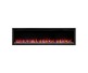 SimpliFire 72-inch Allusion Platinum Recessed Linear Electric Fireplace