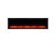 SimpliFire 72-inch Allusion Platinum Recessed Linear Electric Fireplace