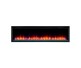 SimpliFire 72-inch Allusion Platinum Recessed Linear Electric Fireplace