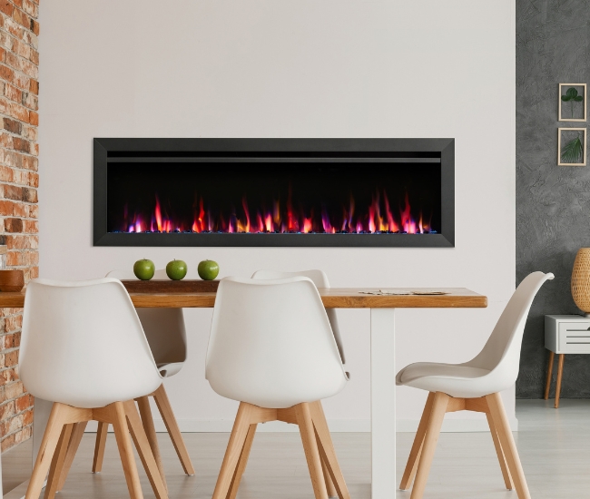 SimpliFire 60-inch Allusion Slim Linear Electric Fireplace