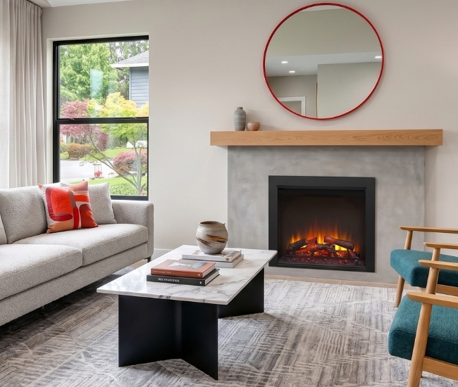 SimpliFire 30-inch Built-In Electric Fireplace