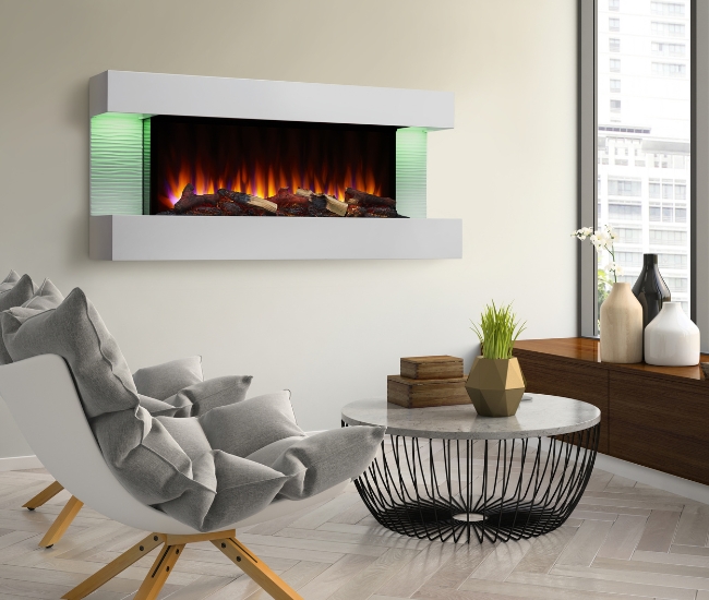 SimpliFire 36-inch Format Wall-Mounted Linear Fireplace