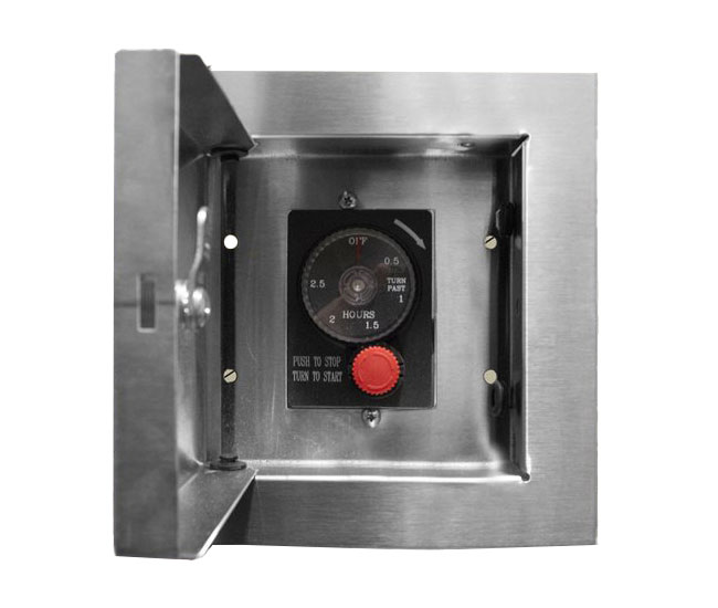 TrueFlame is a locking cabinet to house your ESTOP1-OH timer