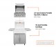 TrueFlame E Series 25-inch Portable Gas Grill | 3-Burner