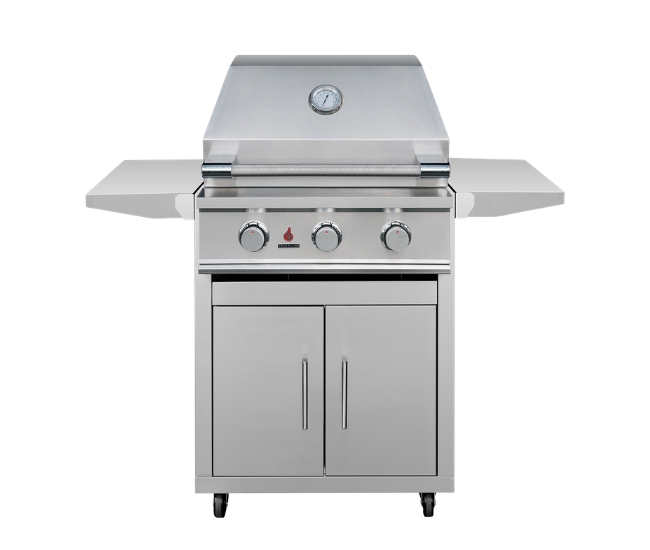 TrueFlame E Series 25-inch Portable Gas Grill | 3-Burner