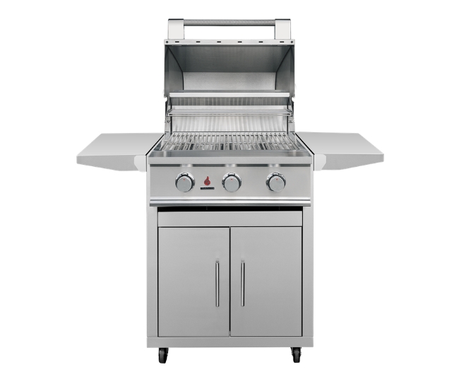 TrueFlame E Series 25-inch Portable Gas Grill | 3-Burner