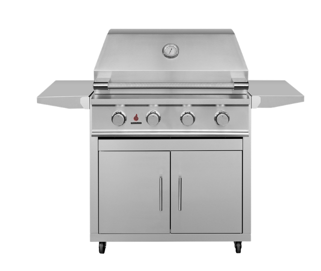 TrueFlame E Series 32-inch Portable Gas Grill | 4-Burner