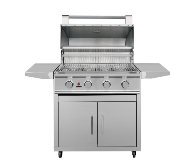 TrueFlame E Series 32-inch Portable Gas Grill | 4-Burner