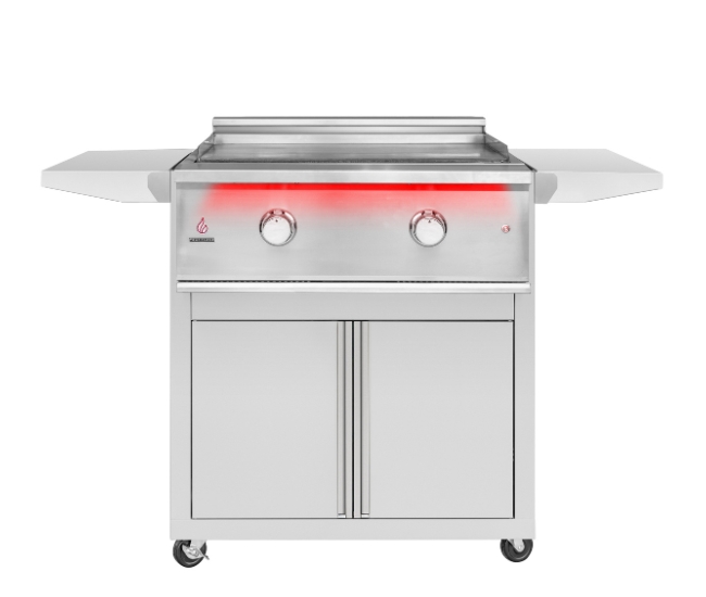TrueFlame 30-inch Portable Griddle Grill | 2-burner