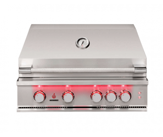 True Flame 32-inch Built-In Gas Grill | 4-Burner