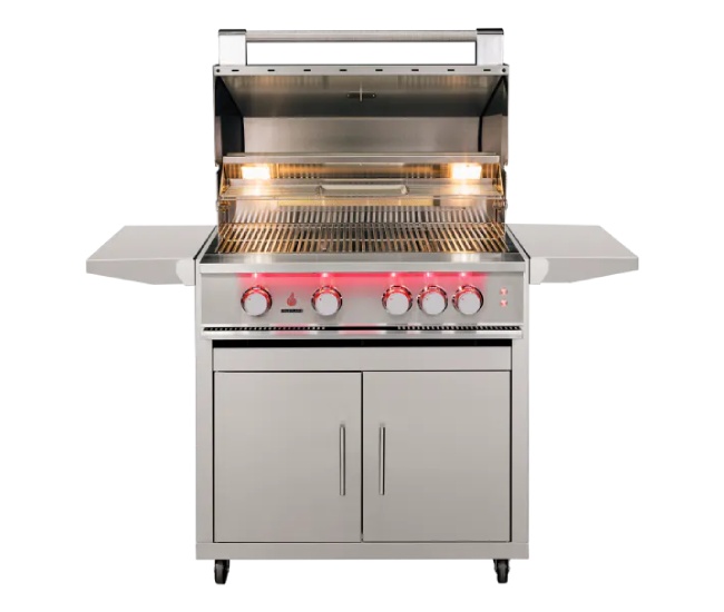 True Flame 32-inch Portable Gas Grill | 4-Burner