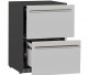 True Flame 24-inch 5.3C 2-Drawer Outdoor Rated Deluxe Refrigerator