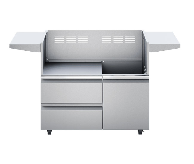 Twin Eagles 42-inch Soft Closing Grill Cart with Storage Drawers and Door