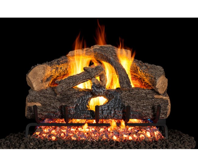 Real Fyre Charred Evergreen Oak Gas Log Set