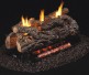 Real Fyre Golden Oak Designer See-Thru Gas Log Set