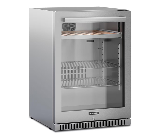 Dometic 24-inch Reversible Outdoor Refrigerator with Glass Door Dometic 24-inch Reversible Outdoor Refrigerator with Glass Door