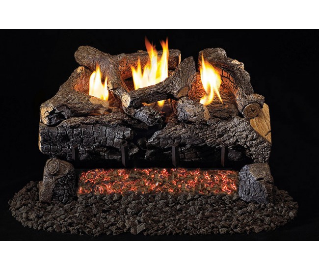 Real Fyre Evening Fyre Charred Gas Log Set