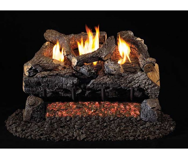 Real Fyre Evening Fyre Charred See-Thru Gas Log Set