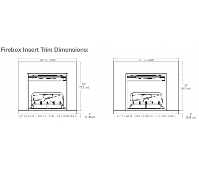 Dimplex Revillusion 36-inch Installation Trim