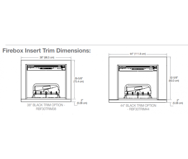 Dimplex Revillusion 38-inch Installation Trim