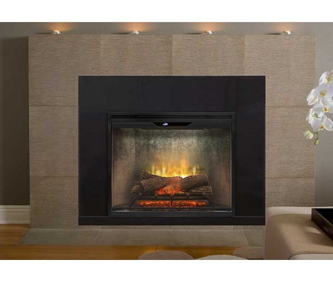 Dimplex Revillusion 30-inch Built-In Firebox with Glass Pane and Plug Kit, Weathered Concrete (RBF30WCG) Dimplex Revillusion 30-inch Built-In Firebox with Glass Pane and Plug Kit, Weathered Concrete (RBF30WCG)