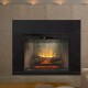 Dimplex Revillusion 30-inch Built-In Firebox with Glass Pane and Plug Kit, Weathered Concrete (RBF30WCG)