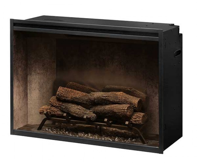 Dimplex Revillusion 36-inch Built-In Firebox with Glass Pane and Plug Kit, Weathered Concrete (RBF36WCG) Dimplex Revillusion 36-inch Built-In Firebox with Glass Pane and Plug Kit, Weathered Concrete (RBF36WCG)