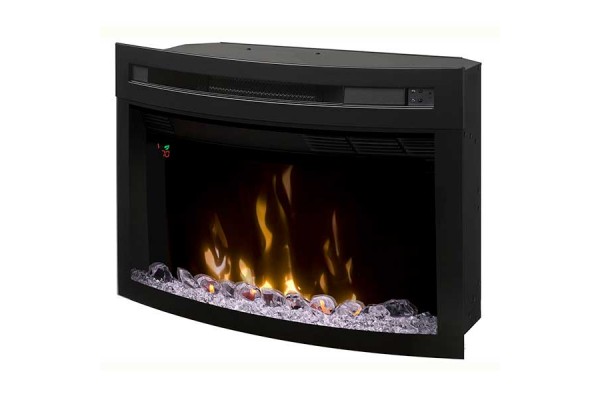 Dimplex 25" Multi-Fire XD Electric Firebox with Curved Front Glass and Acrylic Ember Bed Dimplex 25" Multi-Fire XD Electric Firebox with Curved Front Glass and Acrylic Ember Bed