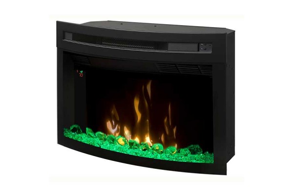 Dimplex 25" Multi-Fire XD Electric Firebox with Curved Front Glass and Acrylic Ember Bed Dimplex 25" Multi-Fire XD Electric Firebox with Curved Front Glass and Acrylic Ember Bed