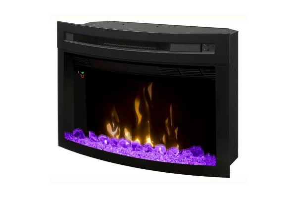 Dimplex 25" Multi-Fire XD Electric Firebox with Curved Front Glass and Acrylic Ember Bed Dimplex 25" Multi-Fire XD Electric Firebox with Curved Front Glass and Acrylic Ember Bed