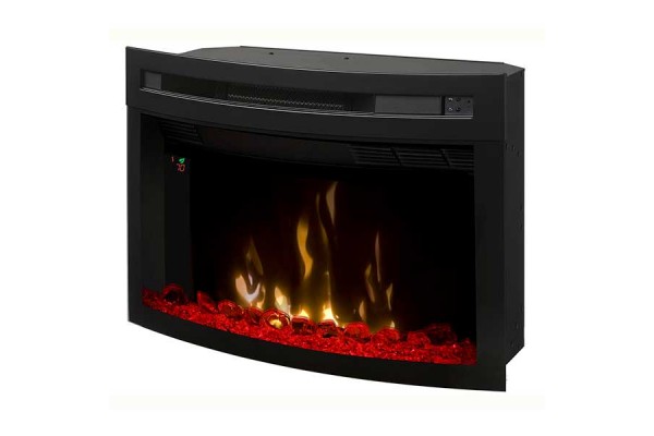 Dimplex 25" Multi-Fire XD Electric Firebox with Curved Front Glass and Acrylic Ember Bed Dimplex 25" Multi-Fire XD Electric Firebox with Curved Front Glass and Acrylic Ember Bed