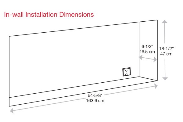 Dimplex Sierra 72-inch Wall/Built-In Linear Electric Fireplace Dimplex Sierra 72-inch Wall/Built-In Linear Electric Fireplace