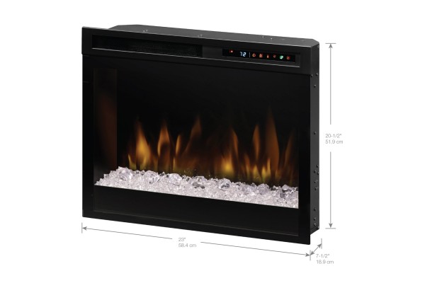 Dimplex Multi-Fire XHD 23-inch Plug-in Electric Firebox with Acrylic Ember Media Bed Dimplex Multi-Fire XHD 23-inch Plug-in Electric Firebox with Acrylic Ember Media Bed