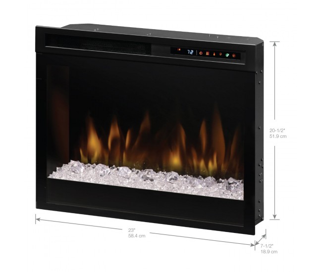 Dimplex Nova 23-inch Plug-in Electric Firebox with Acrylic Ember Media Bed Dimplex Nova 23-inch Plug-in Electric Firebox with Acrylic Ember Media Bed