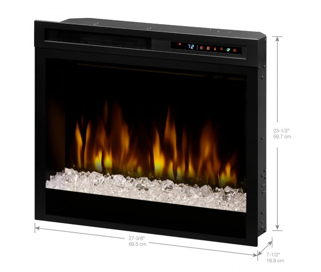 Dimplex Multi-Fire XHD 28-inch Plug-in Electric Firebox with Acrylic Ember Media Bed