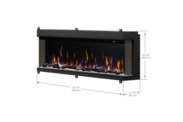 Dimplex IgniteXL Bold Built-In 74-inch Linear Electric Fireplace Dimplex IgniteXL Bold Built-In 74-inch Linear Electric Fireplace