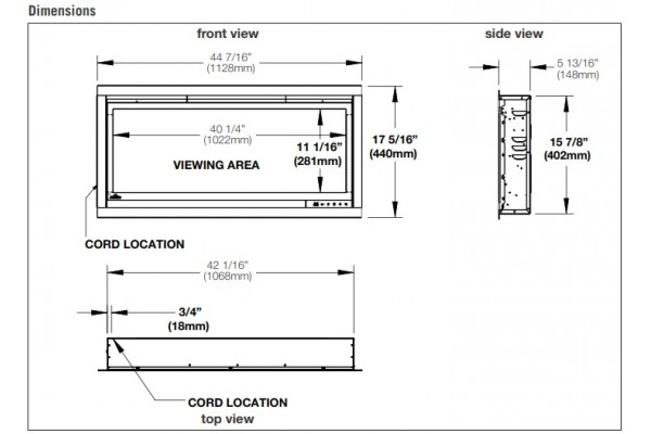 Napoleon Alluravision 42-inch Deep Depth Electric Fireplace Napoleon Alluravision 42-inch Deep Depth Electric Fireplace