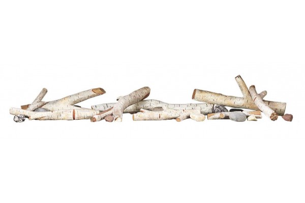 Napoleon Birch Log Set with Rocks for 72" Electric Fireplaces